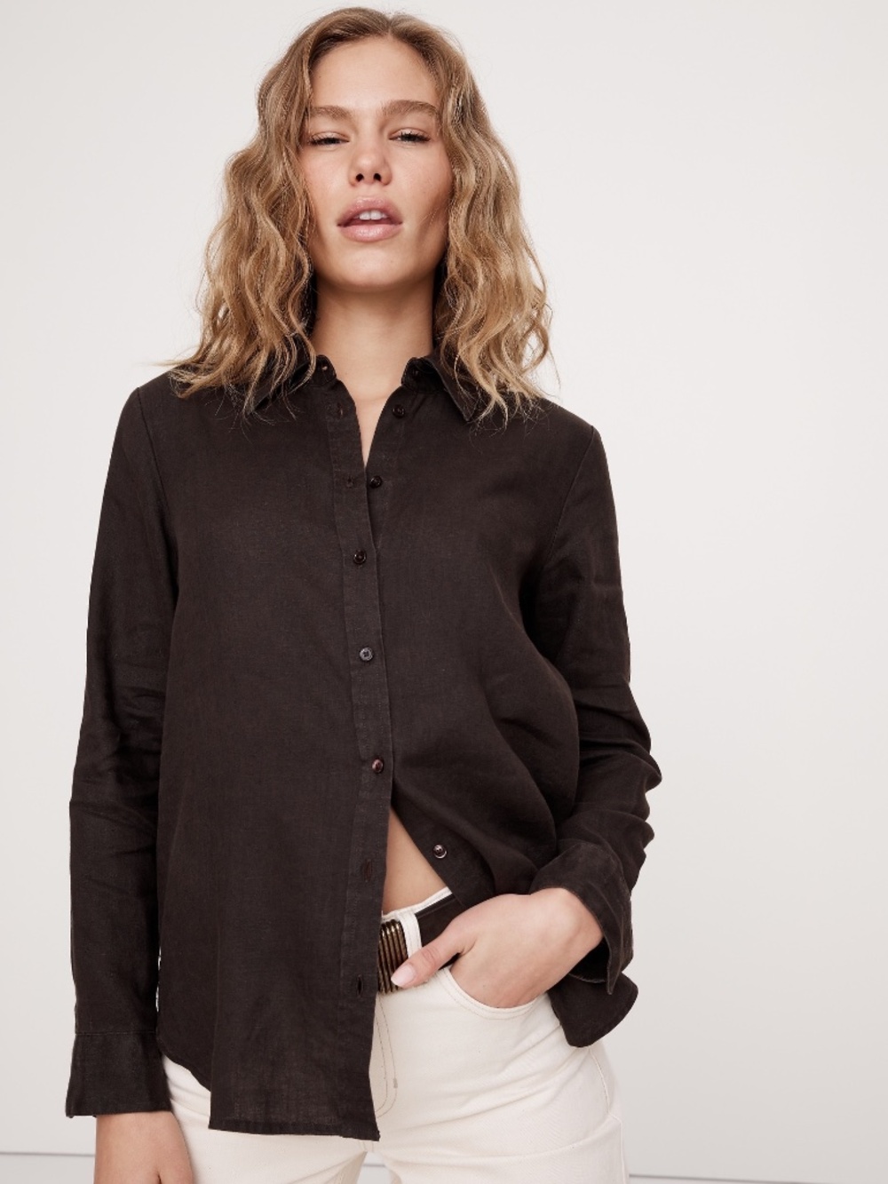 The Perfect Linen Shirt Banana Republic, Small